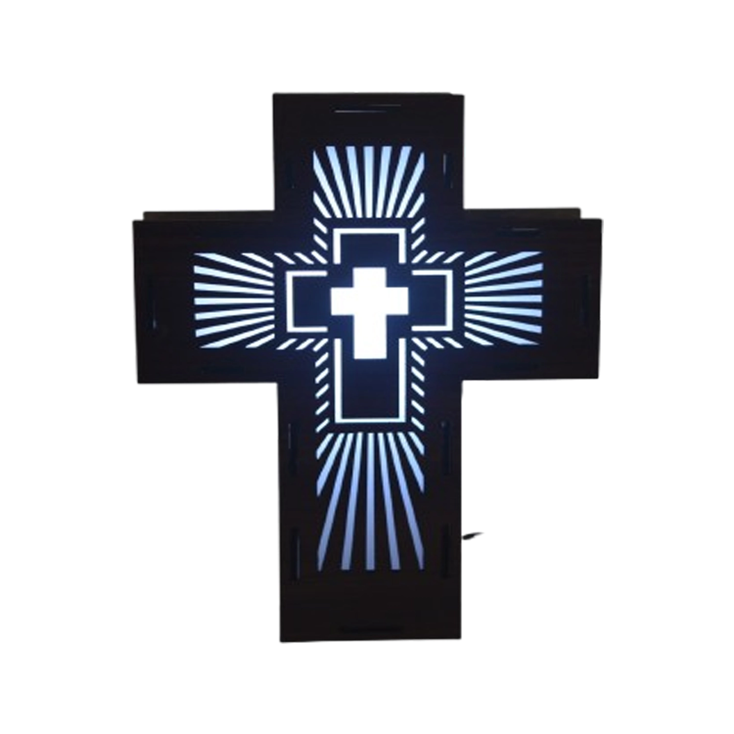 3D Cross Jesus Plus Multicolour Decor