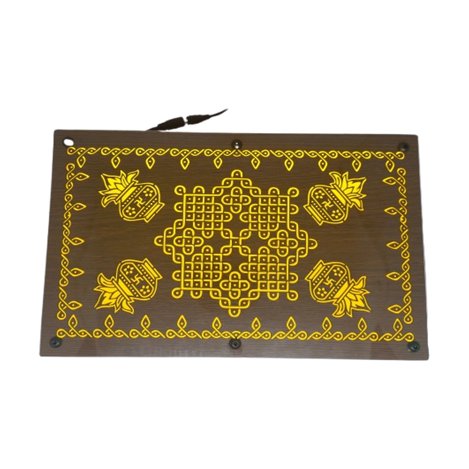 DDS Digital Pooja Chowki Manai Kalasam model Yellow